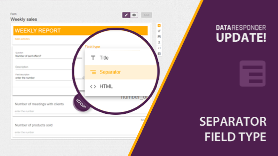 Separator field type